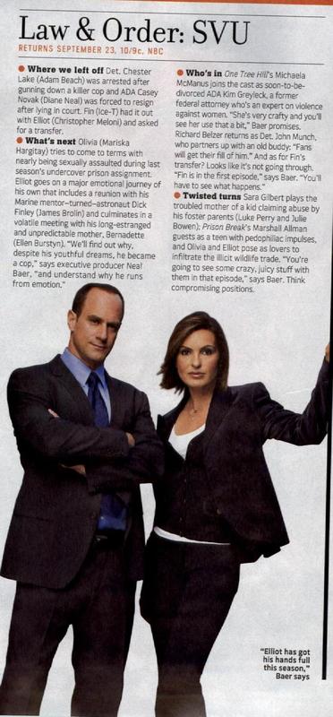Law & Order SVU head's up!